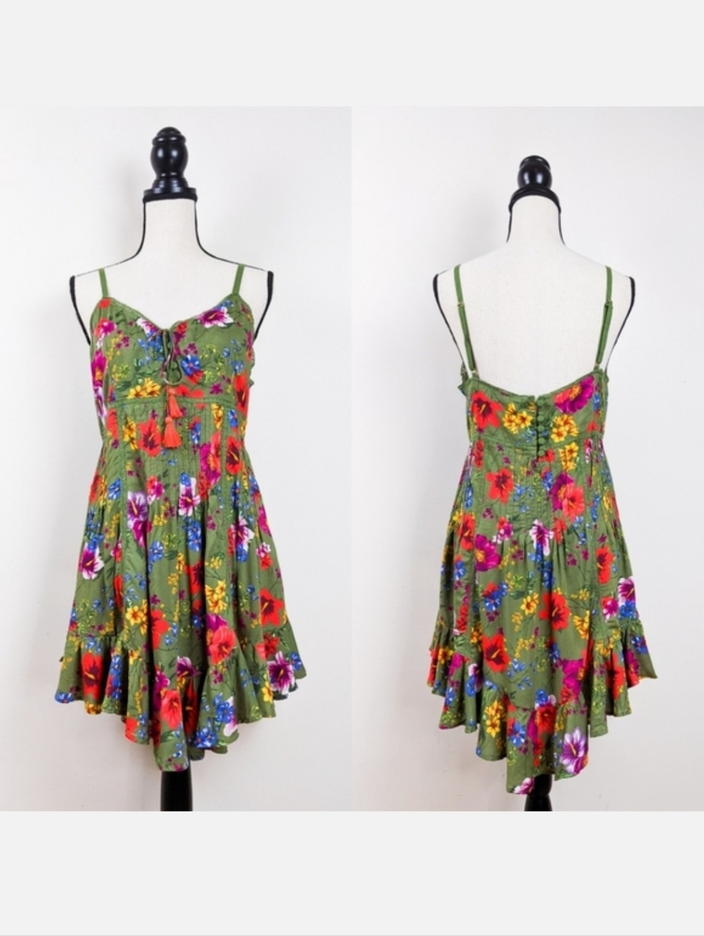 🦋LAST🦋 NWT Tulle & Batiste Prairie Mini Slip Dress, Khaki, Size X-Small